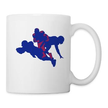 American Football Spieler USA Zeichnung - Tasse - Weiß - Rechts