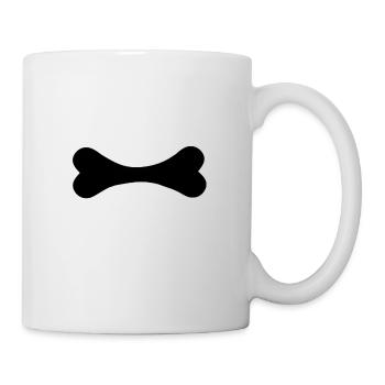 Hundeknochen Knochen Hund T-shirt Geschenk - Tasse - Weiß - Rechts