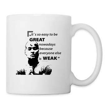 Goggins Motivational Shirt - Tasse - Weiß - Rechts