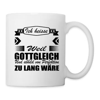 Lustige Sprüche Shirt • Geburtstagsgeschenk - Tasse - Weiß - Rechts