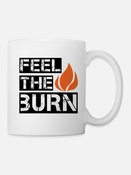 Burn - Tasse - Weiß