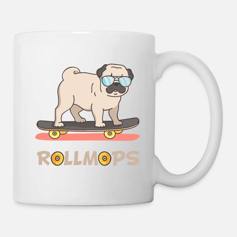 RollMops (Sunglasses-Edition) - Tasse - Weiß