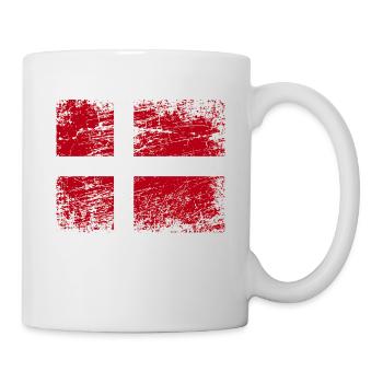 Denmark Flag Vintage Copenhagen EU Danish - Mug - white - Right