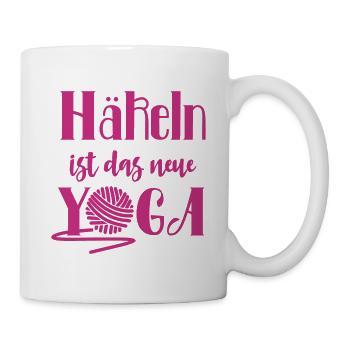 Häkeln Yoga - Tasse - Weiß - Rechts