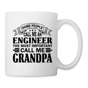Engineer Grandpa - Tasse - Weiß - Rechts