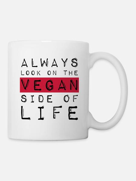 VEGAN SIDE OF LIFE - Mug - white