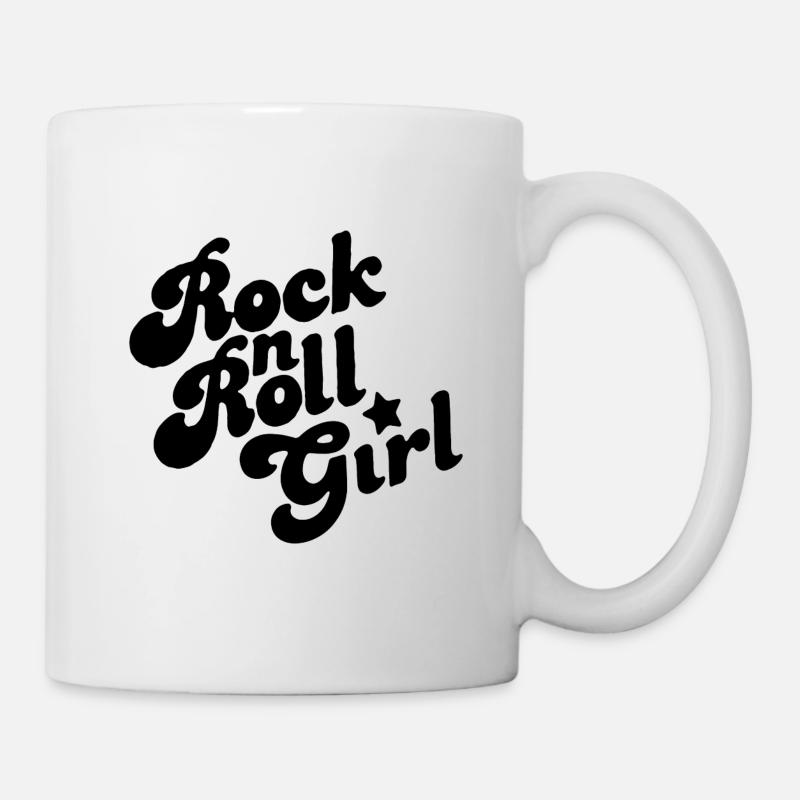 Rock n Roll Girl - Mug blanc - blanc