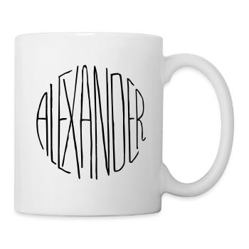 Alexander Geschenk - Tasse - Weiß - Rechts