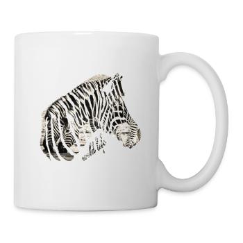 Zebra Herd Wildlife - Mug - white - Right