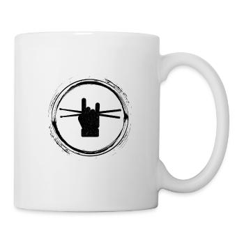 Musique de batteur de batterie rock - Mug blanc - blanc - Droite