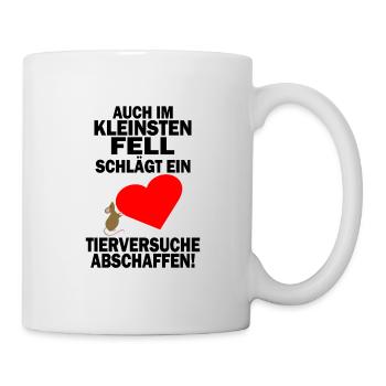Tierversuche Abschaffen Tierschutz Umweltschutz - Tasse - Weiß - Rechts