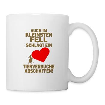 Tierversuche Abschaffen Tierschutz Umweltschutz - Tasse - Weiß - Rechts