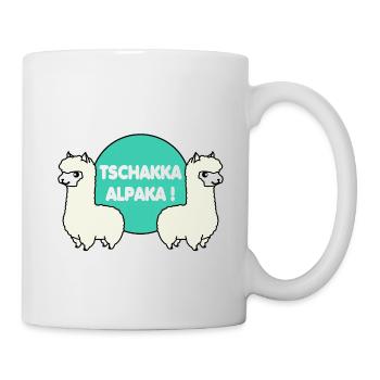 TSCHAKKA ALPAKA! - Tasse - Weiß - Rechts