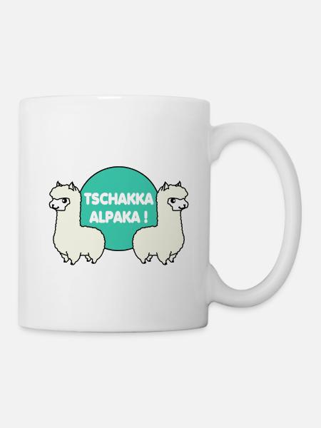 TSCHAKKA ALPAKA! - Tasse - Weiß