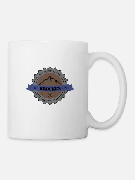 Gipfelbesteigung Brocken Height 1141 m Vintage - Tasse - Weiß