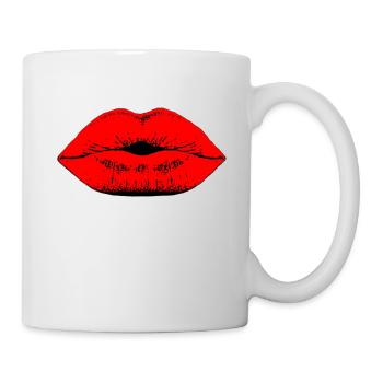 Lèvres - Mug blanc - blanc - Droite