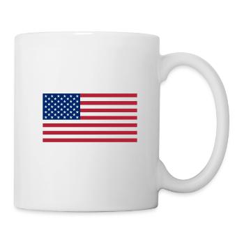 Drapeau USA Amérique États-Unis Stars and Stripes - Mug blanc - blanc - Droite