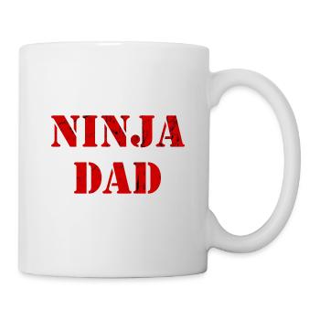 Ninja Dad Warrior Sport Vintage - Mug blanc - blanc - Droite