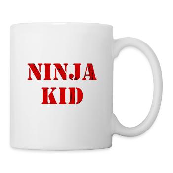 Ninja Kid Warrior Sport Vintage - Tasse - Weiß - Rechts