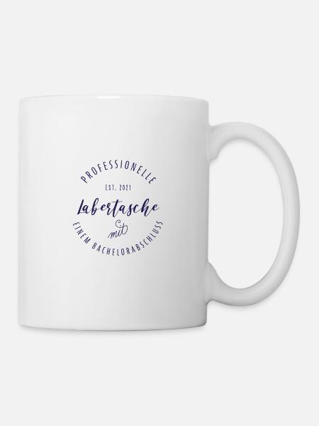 Professionelle Labertasche mit Bachelorabschluss - Tasse - Weiß