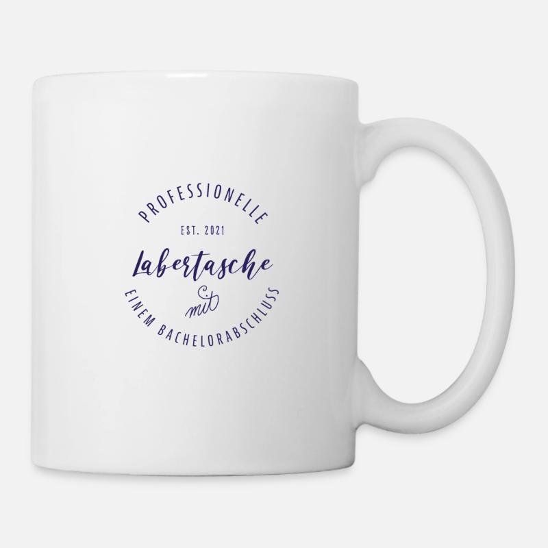 Professionelle Labertasche mit Bachelorabschluss - Tasse - Weiß