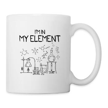 Elements chemistry laboratory flask gift - Mug - white - Right