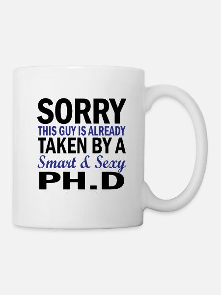 Phd Ehefrau Spruch Student Geschenk - Tasse - Weiß