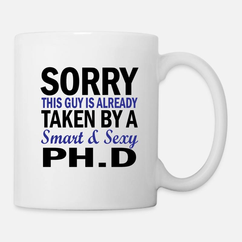 Phd Ehefrau Spruch Student Geschenk - Tasse - Weiß