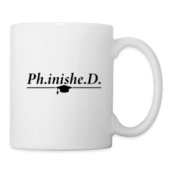 University graduation PhD doctor gift - Mug - white - Right