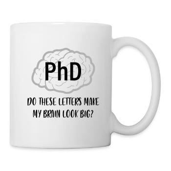 Cadeau de docteur en cerveau de doctorat - Mug blanc - blanc - Droite