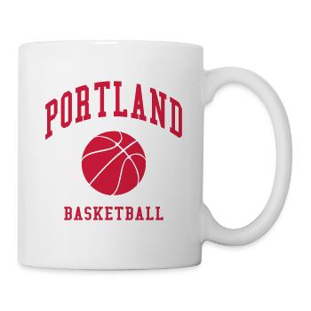Portland Basketball - Tasse - Weiß - Rechts