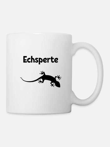 Echsperte Geschenk Spruch Reptilien Eidechse - Tasse - Weiß