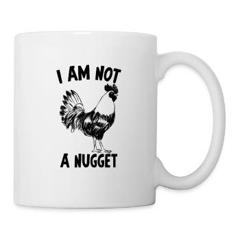 I am not a nugget Geschenk Pflanzen Vegan Spruch - Tasse - Weiß - Rechts