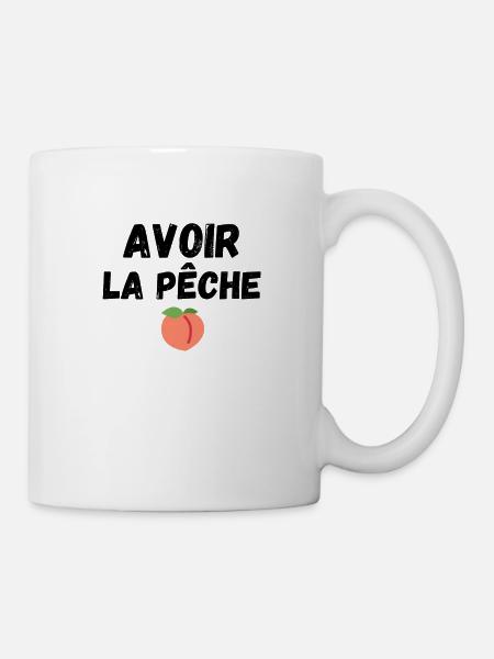 Avoir la pêche fruit motivation - Mug blanc - blanc
