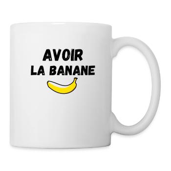 Avoir la banane fruit marrant - Mug blanc - blanc - Droite