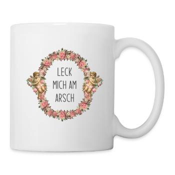 Leck mich am Arsch - Tasse - Weiß - Rechts