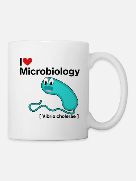 I Love Microbiology - Tasse - Weiß