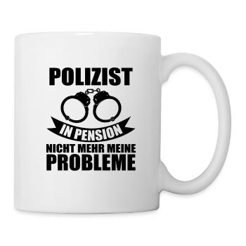Polizist in pension Geschenk Polizei - Tasse - Weiß - Rechts