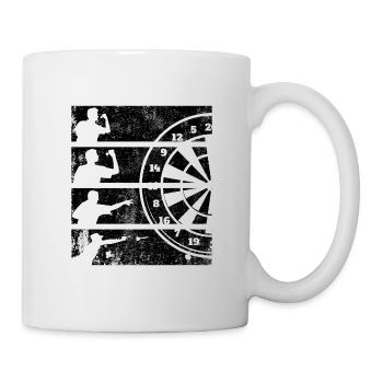 Gift saying darts litter skewer - Mug - white - Right