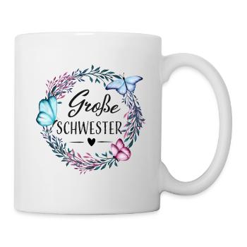 Große Schwester - Geschenk für große schwester - Tasse - Weiß - Rechts