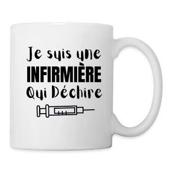 je suis une infirmière qui déchire - Mug blanc - blanc - Droite