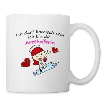 arzthelferin - Tasse - Weiß - Rechts