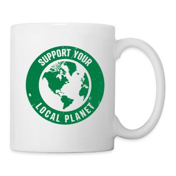 SUPPORT YOUR LOCAL PLANET - Tasse - Weiß - Rechts