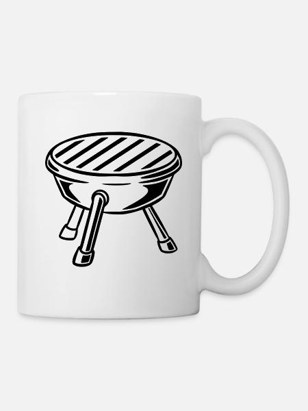 Grill - Tasse - Weiß