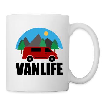 VAN LIFE - Mountain - VAN Red - Mug - white - Right