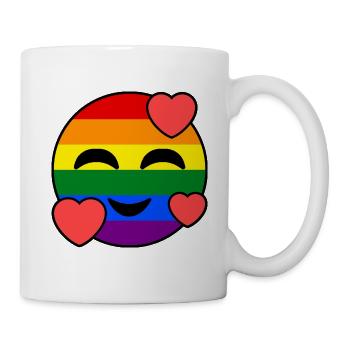 LGBT LGBTQ EMOJI - Mug - white - Right