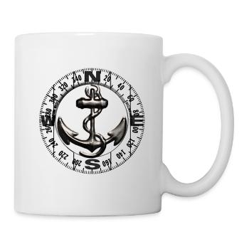 Boussole marine - Mug blanc - blanc - Droite