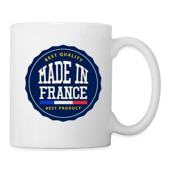 Made in France - Patriotisches Geschenk in Liebe Frankreich - Tasse - Weiß - Rechts