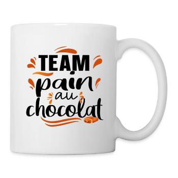 Team Pain au Chocolat Citations Humour Gourmand - Mug blanc - blanc - Droite