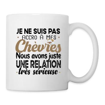 Chèvre Berger Chèvres T-shirt Cadeau Humour - Mug blanc - blanc - Droite